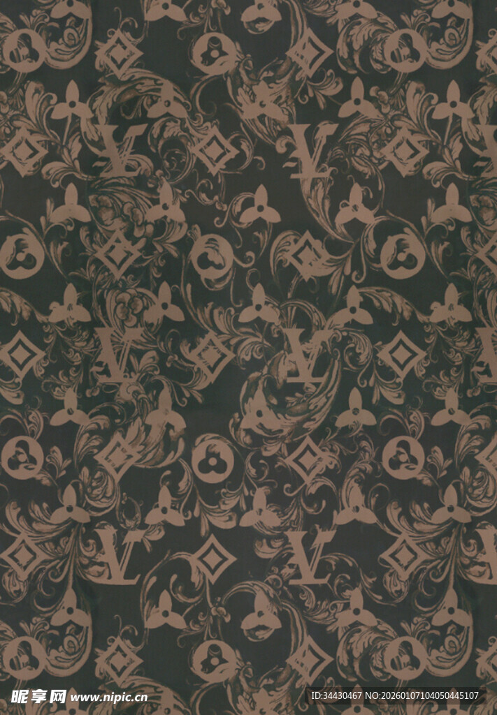 复古中式花纹图案