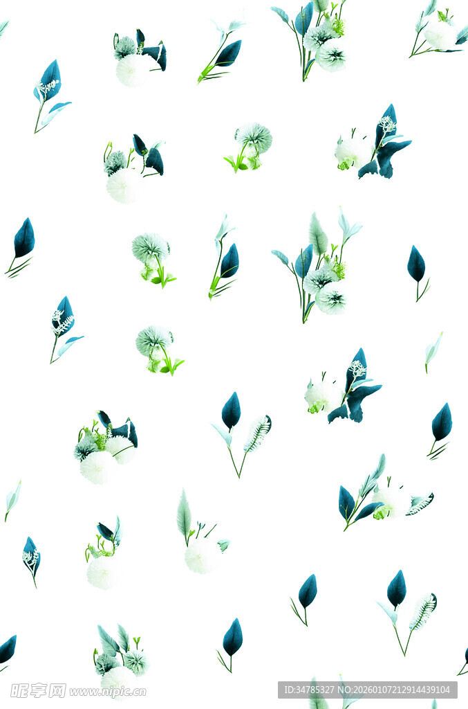 水彩飞鸟图案背景设计