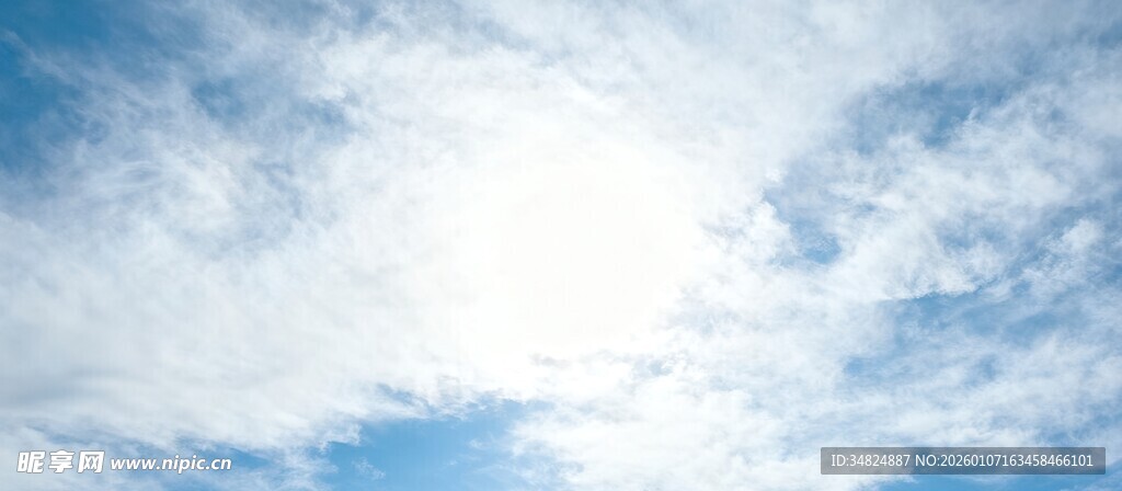 蓝天白云美景