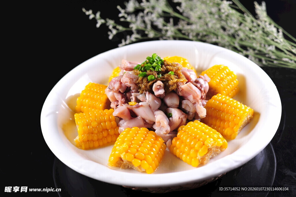 玉米拌肉丁鲜香好滋味