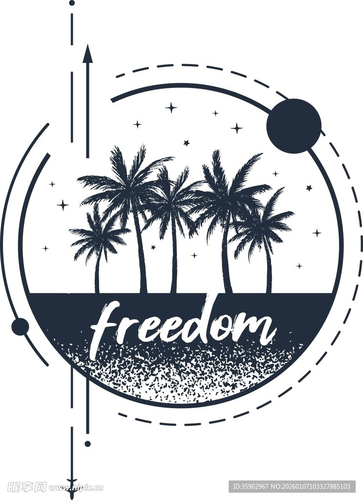 自由主题的热带风情图案