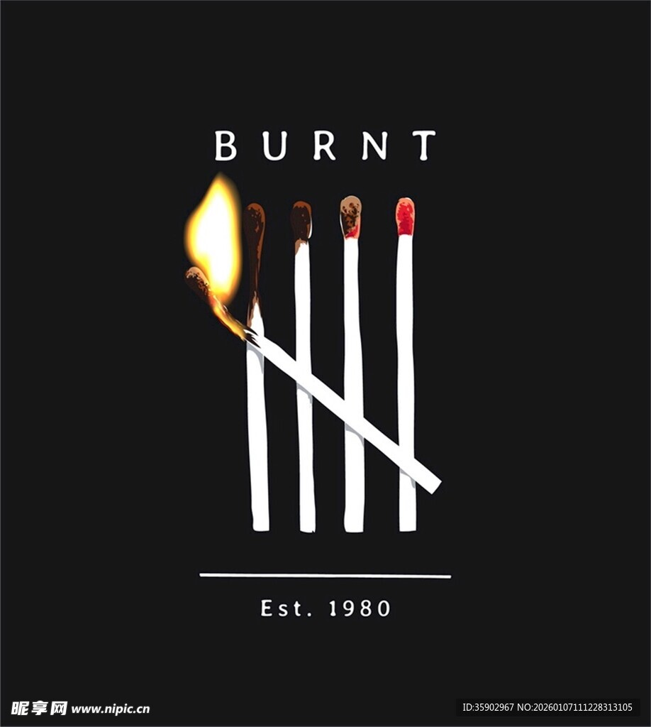 燃烧的火柴独特视觉艺术