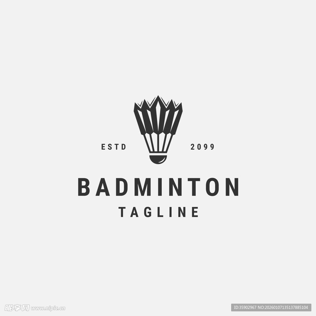 羽毛球标志设计