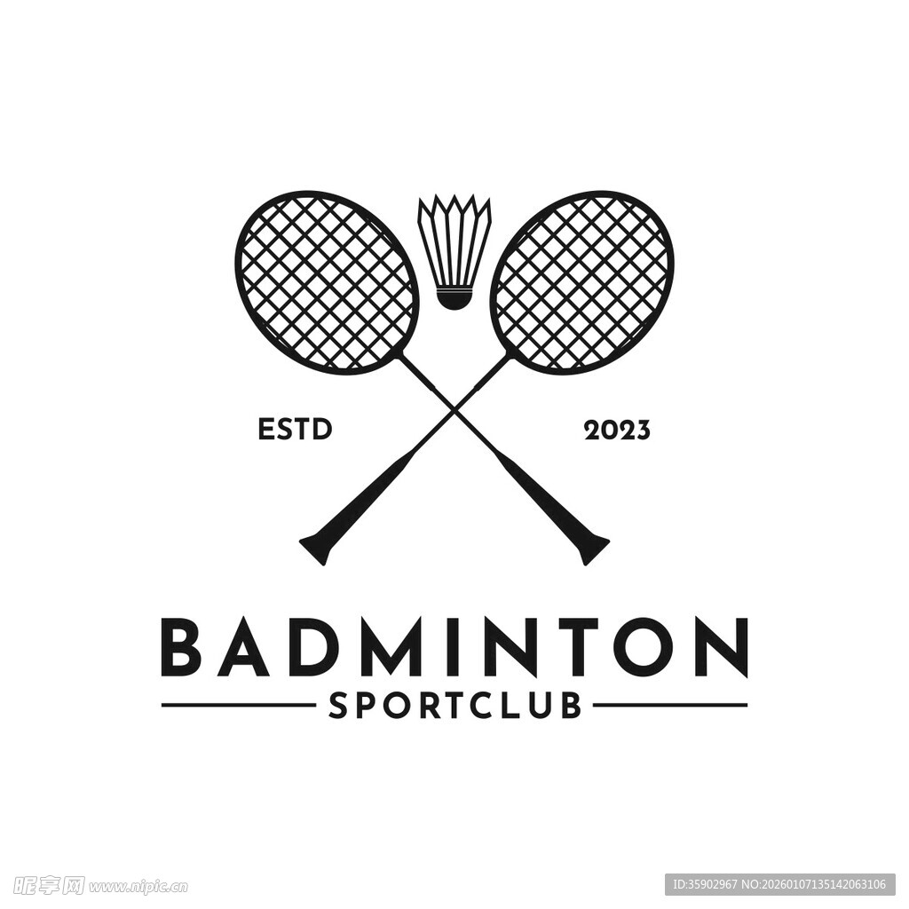 羽毛球俱乐部标志设计