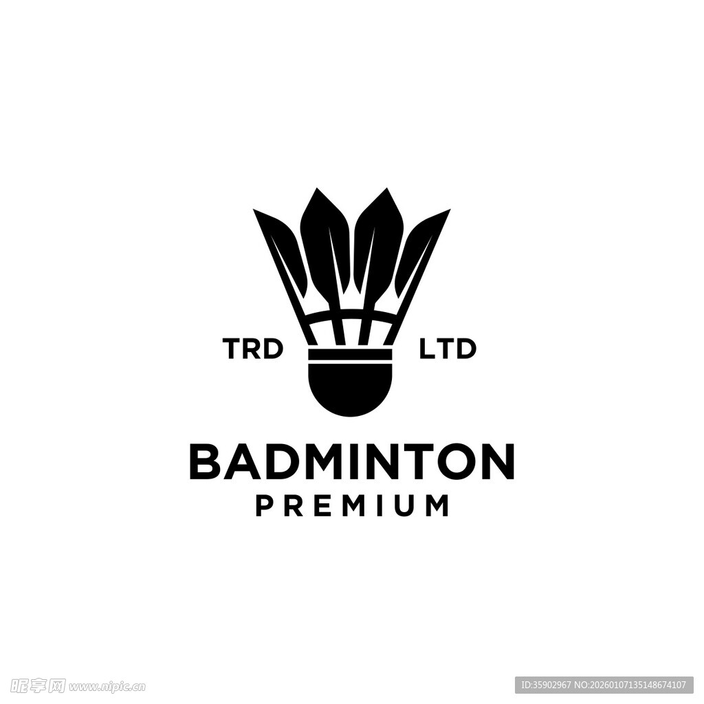 高端羽毛球品牌标志设计