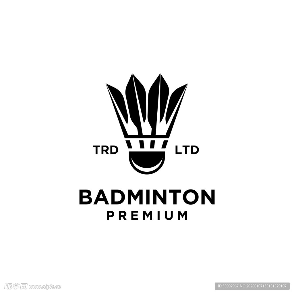 高端羽毛球品牌标志设计