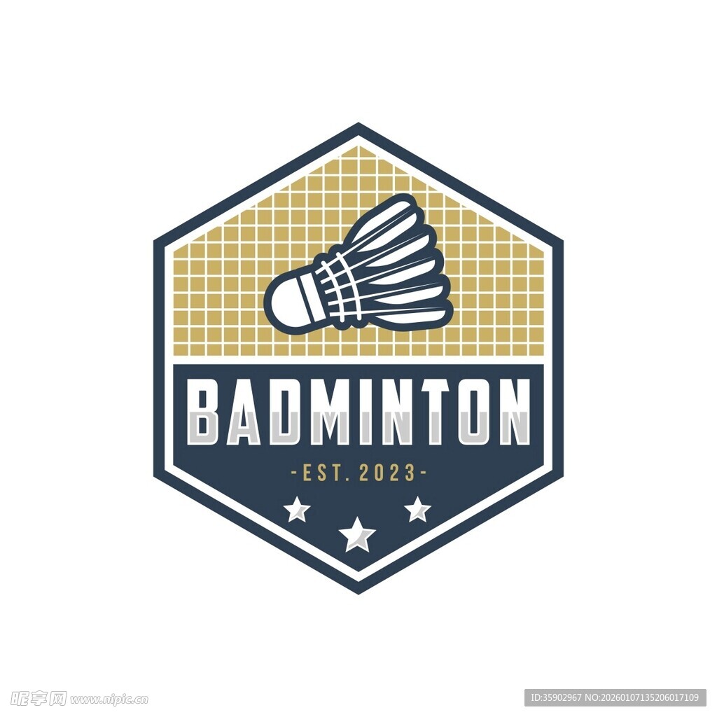 羽毛球运动标志设计