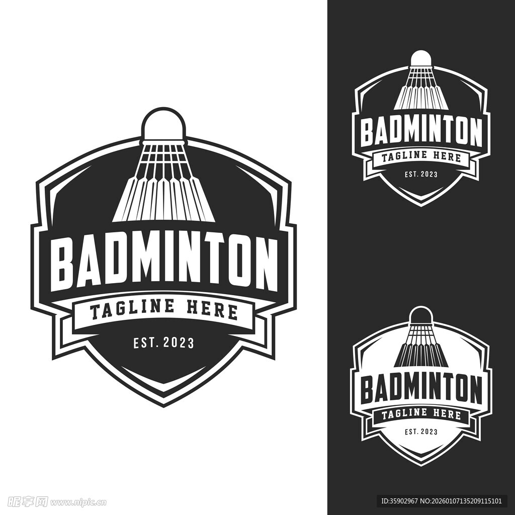 羽毛球俱乐部标志设计