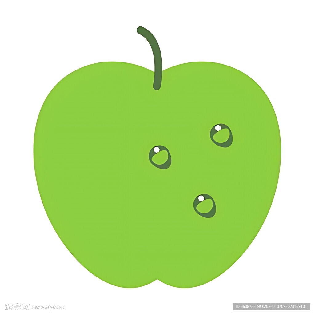 青苹果插画