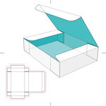 纸盒展开图设计示例