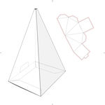 三棱锥及其展开图示例