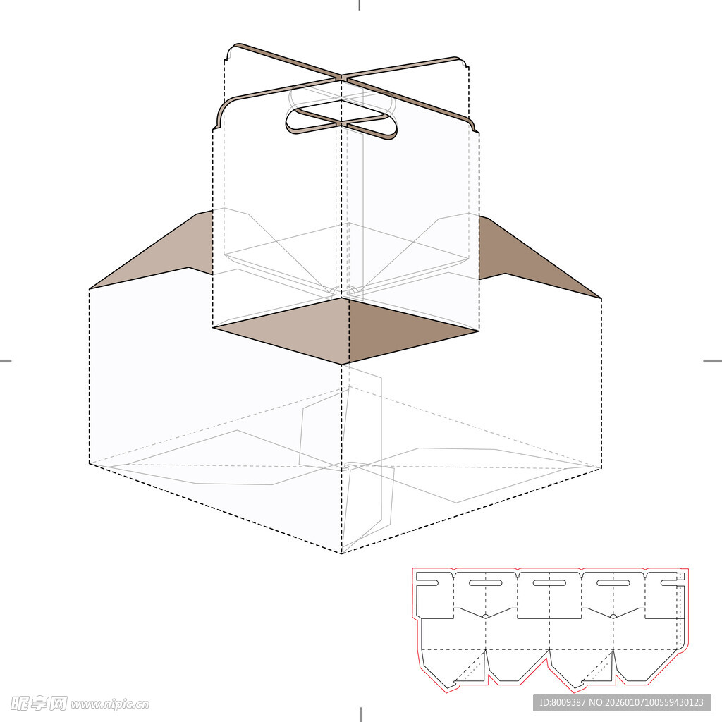纸盒包装展开图设计