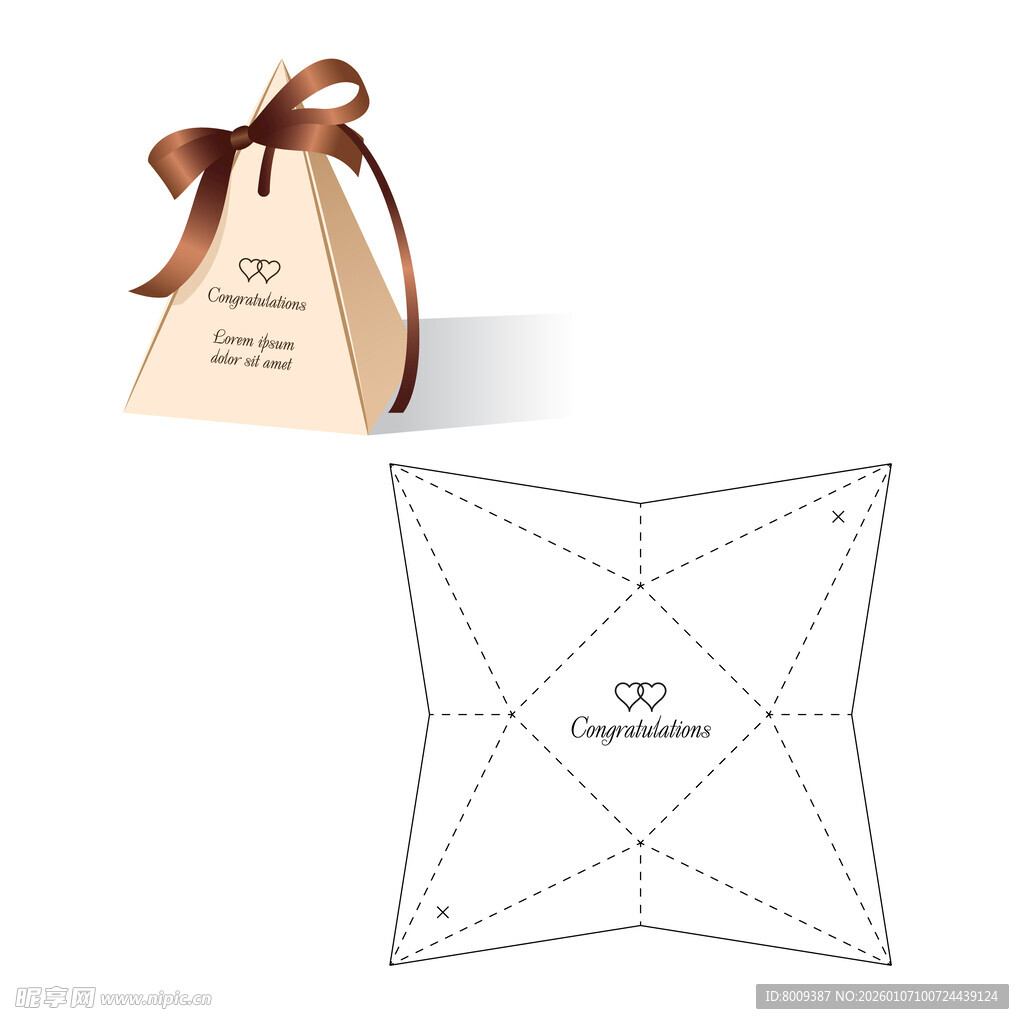 圣诞礼品盒模板设计