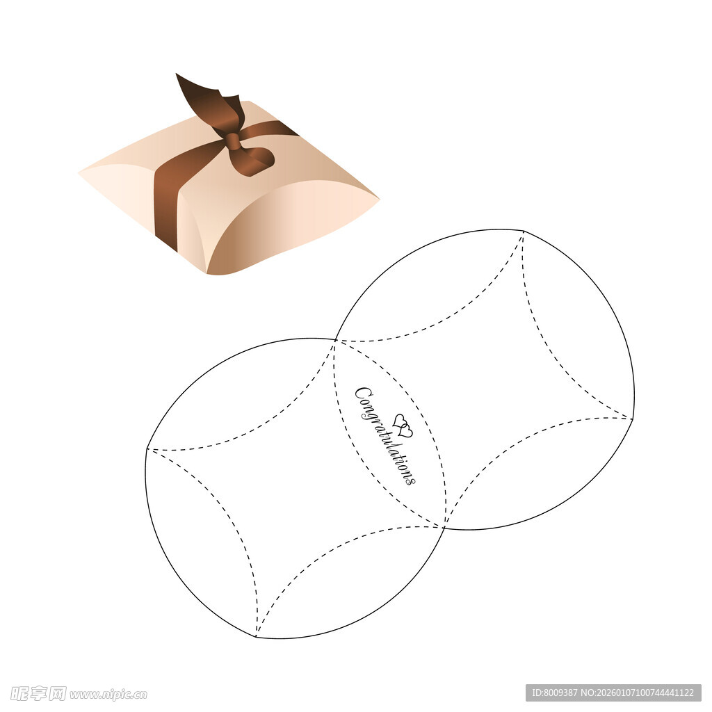 礼品盒设计模板