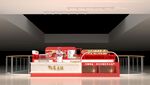 红色展台展示场景