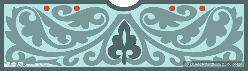 古典对称花纹图案设计