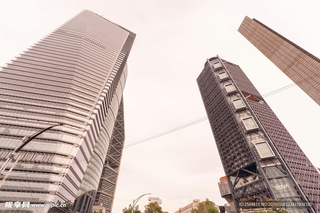 都市摩天大楼景观