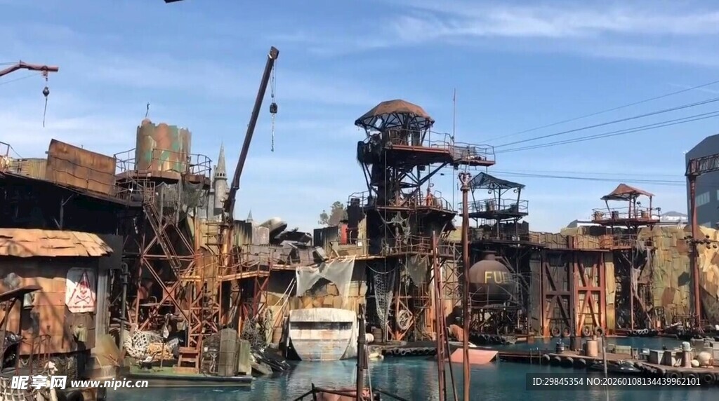 未来废土风城市景观