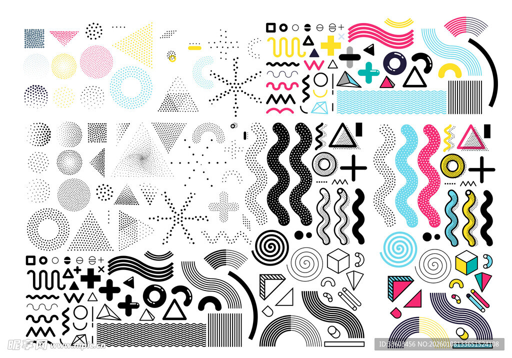 几何图案创意装饰素材集