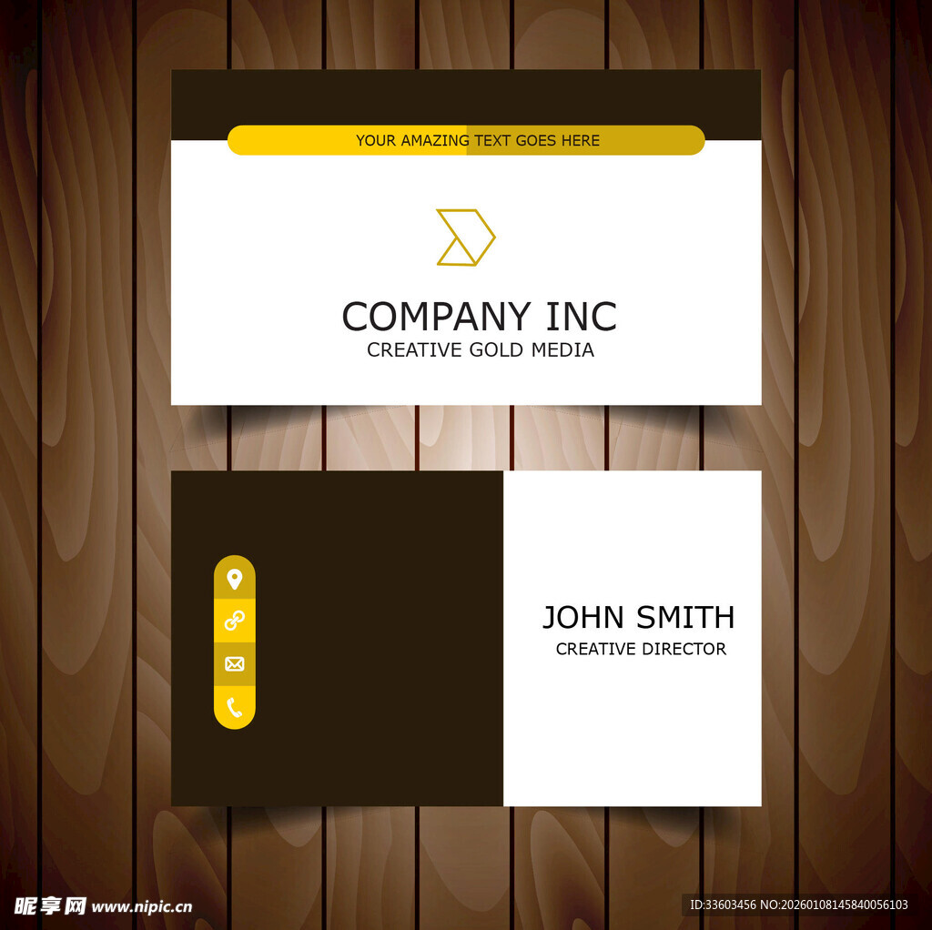 简约商务风名片设计