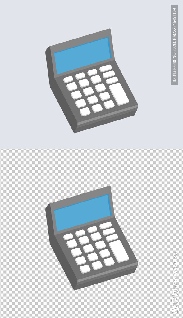 立体风格计算器图标