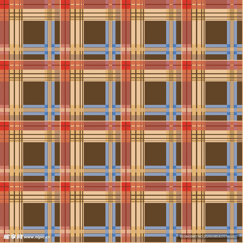 复古格子图案纹理背景