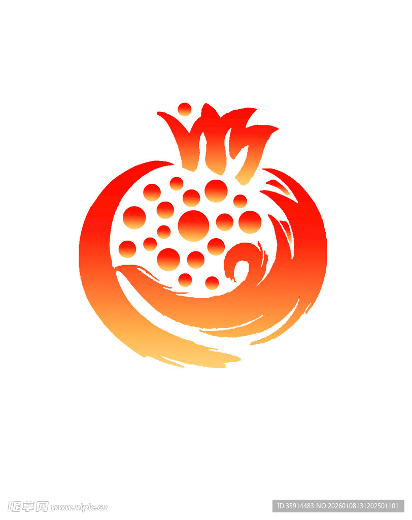 石榴火焰标志设计