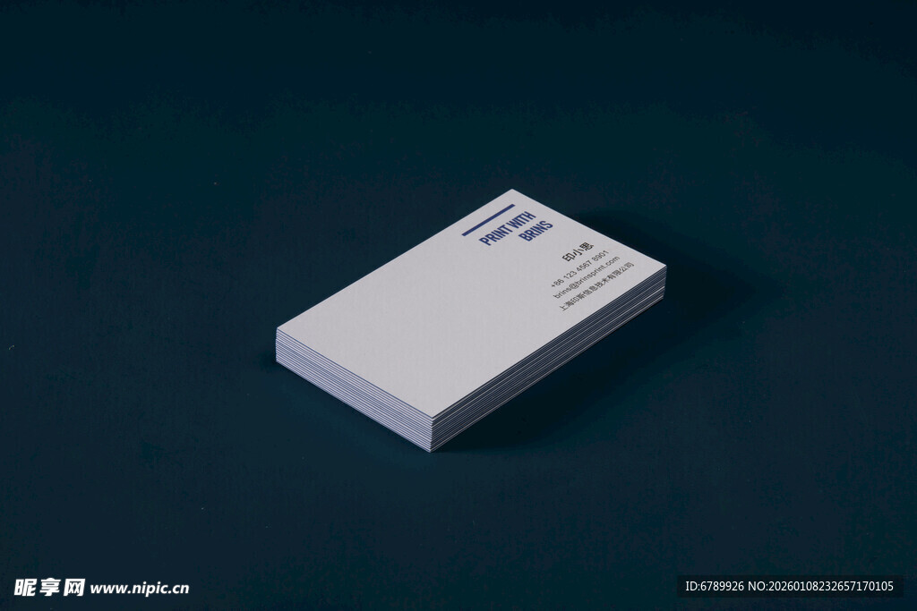 卡片设计摆放展示 