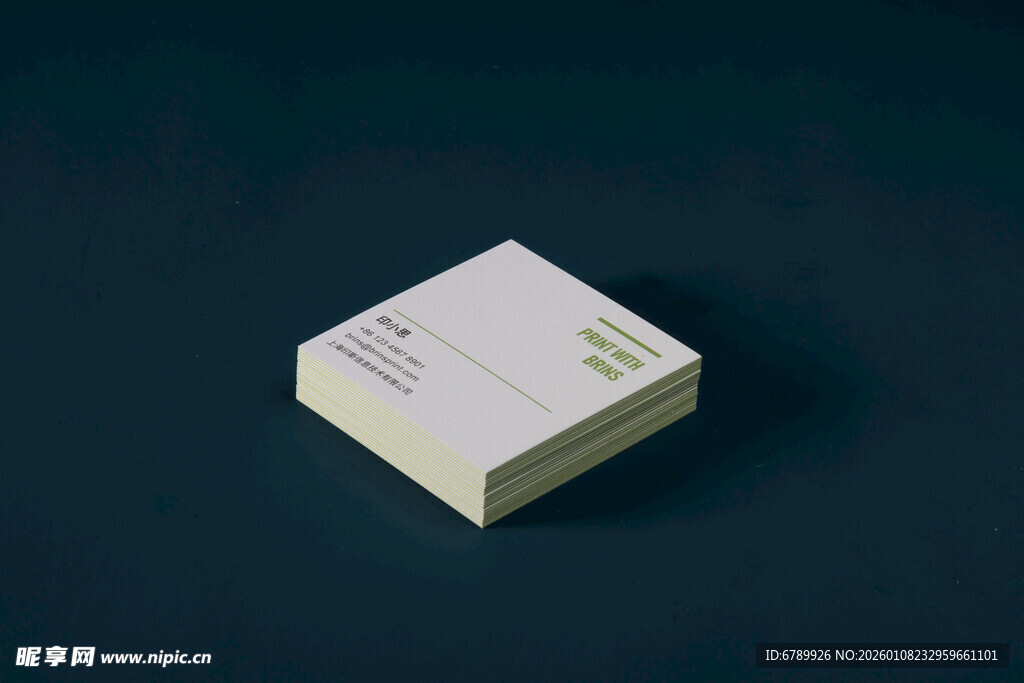 卡片设计摆放展示 