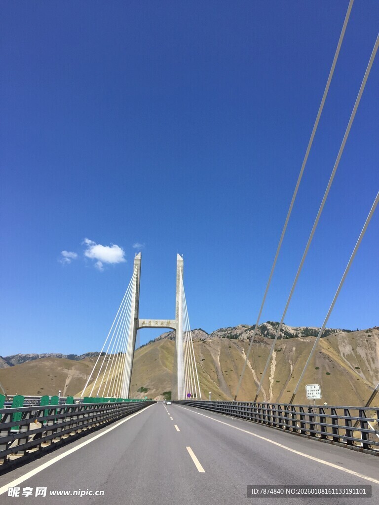壮丽大桥公路风景