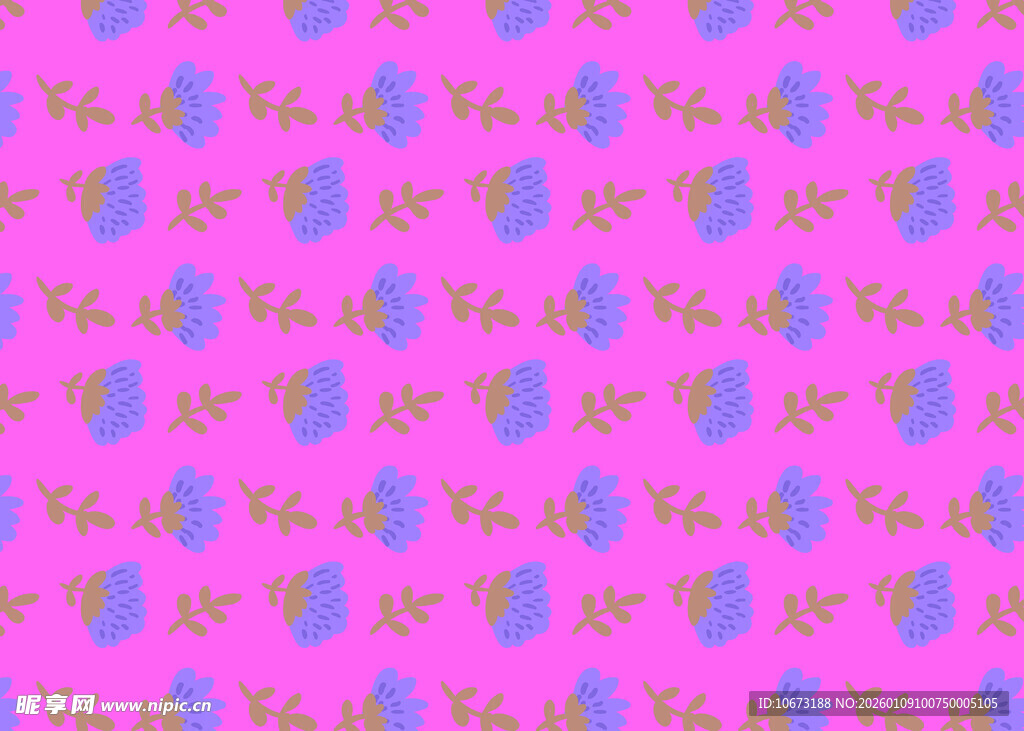 粉色花卉图案背景纹理