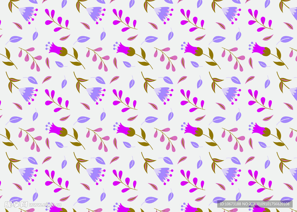 梦幻花卉图案背景