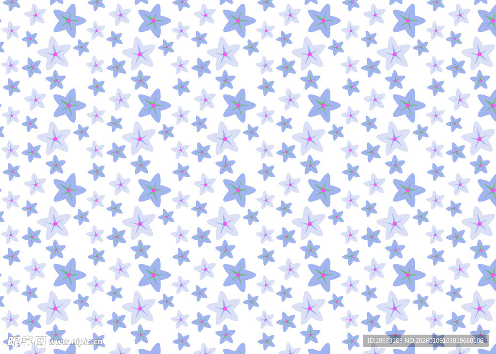 蓝白星星图案背景