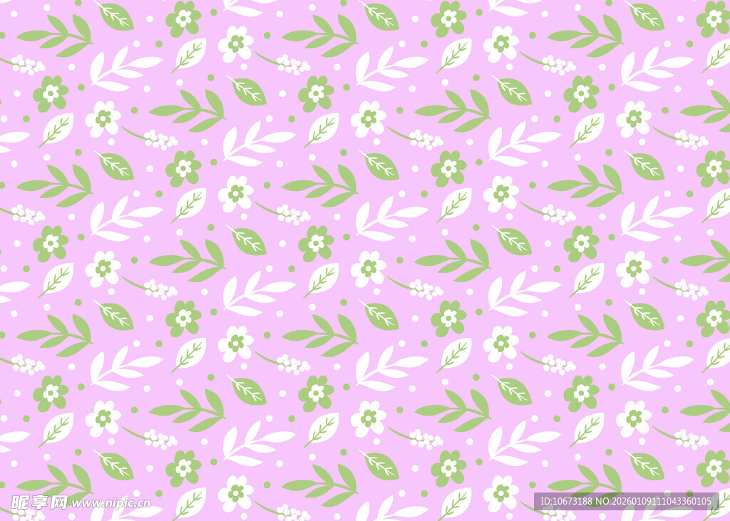 粉色花卉植物图案背景