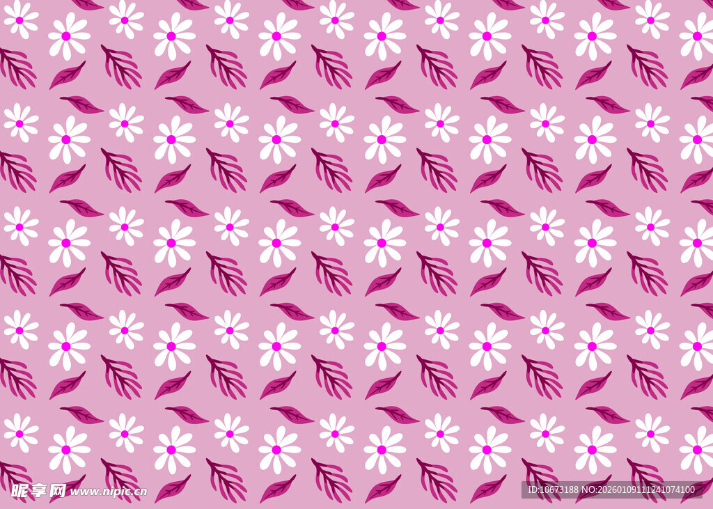 粉色花卉图案背景纹理