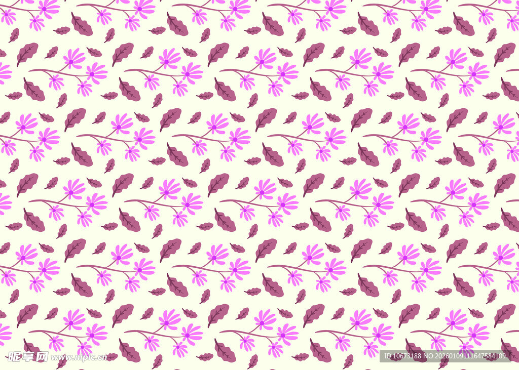 粉色花卉图案背景