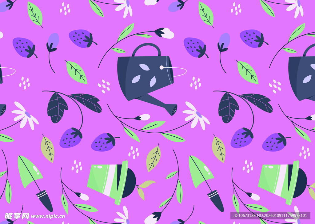 紫色园艺图案背景纹理