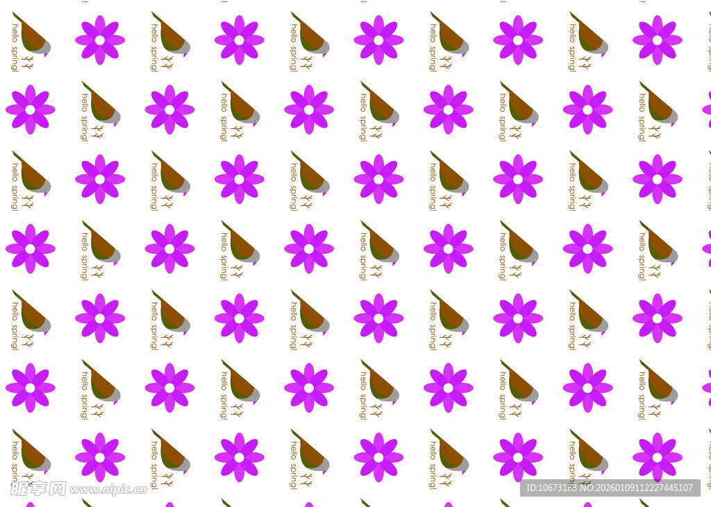 紫色花朵图案背景纹理