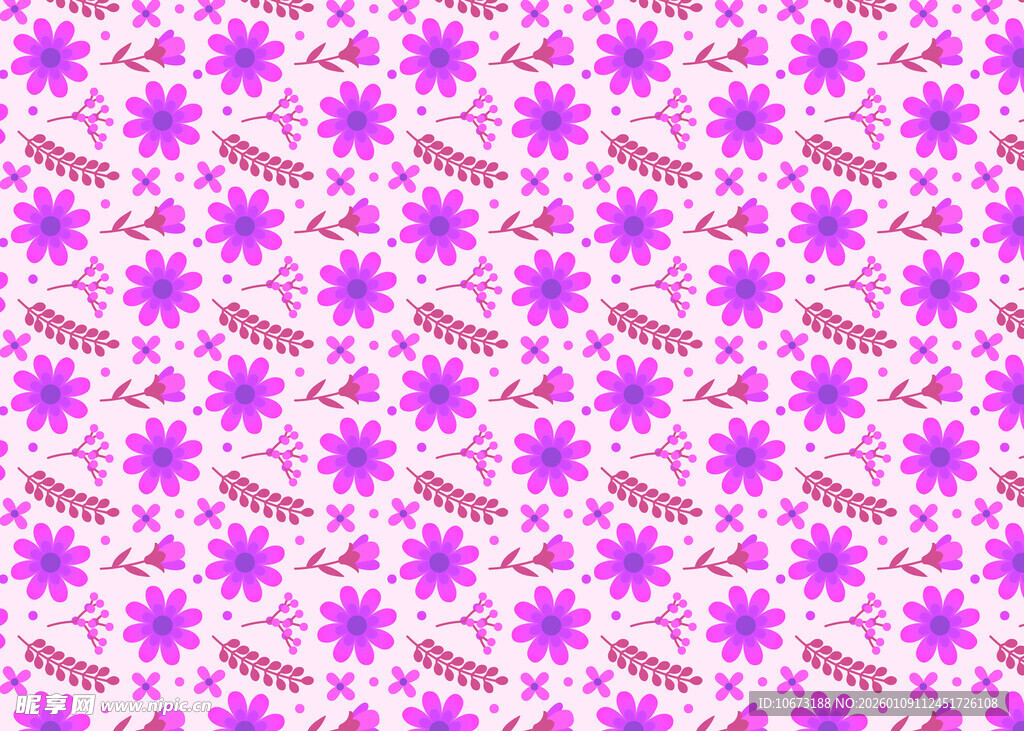 紫色花朵图案背景纹理