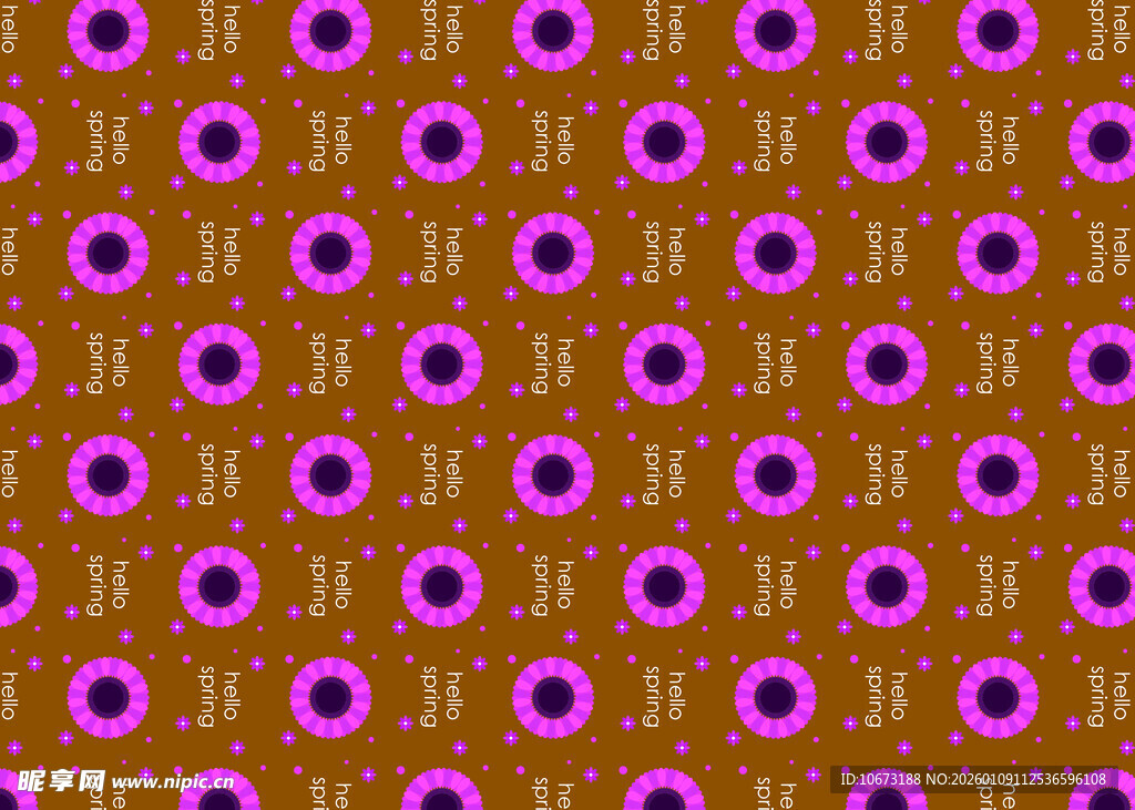 紫色花朵图案背景纹理