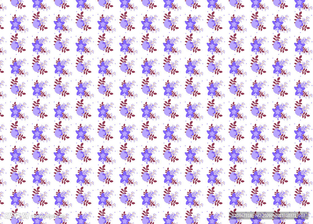 紫色花卉图案背景纹理
