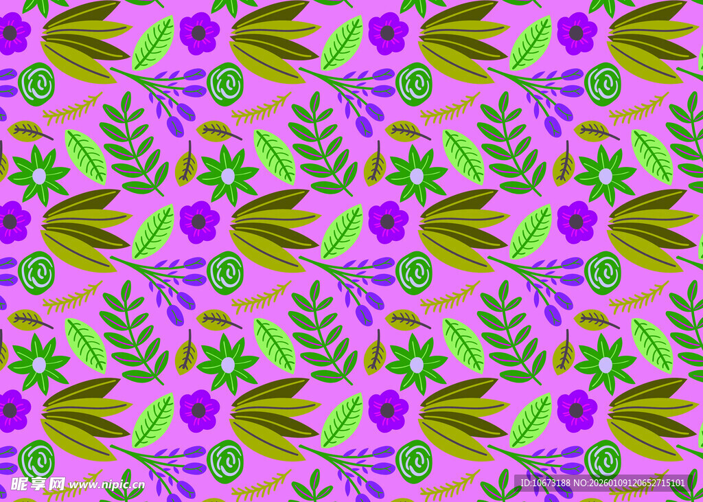 多彩花卉图案背景