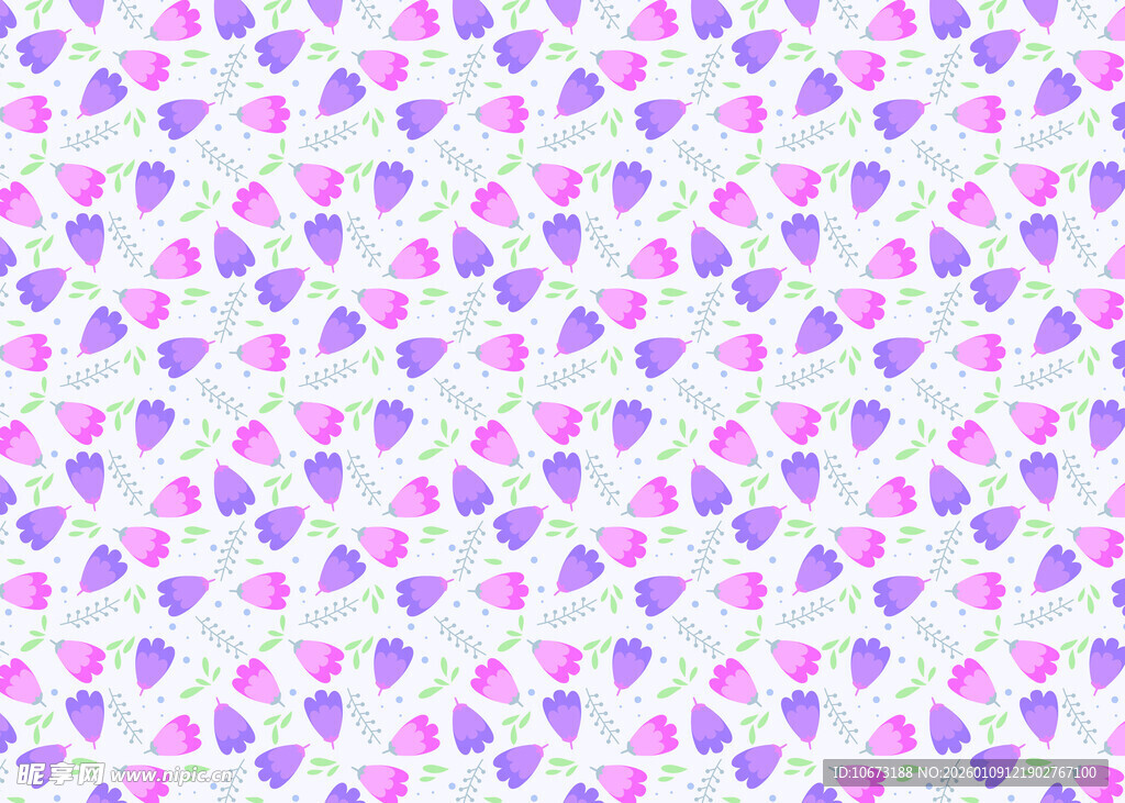 粉紫心形图案背景