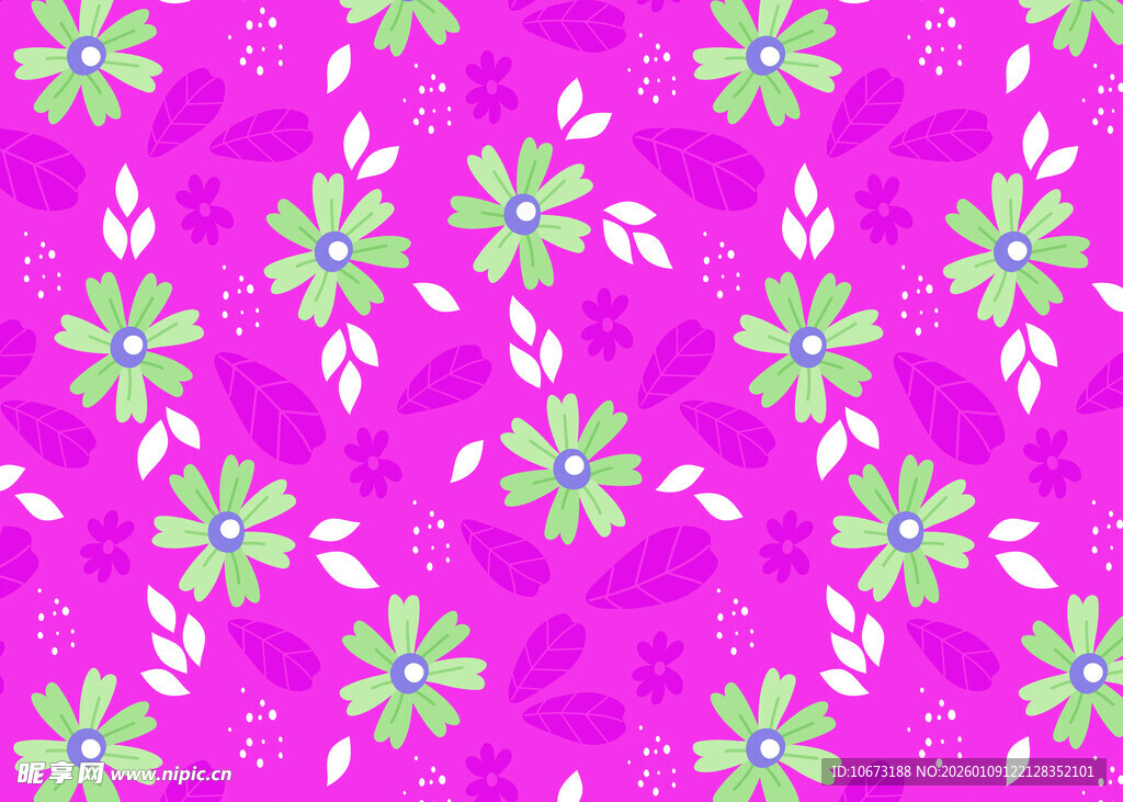 紫色花卉图案背景纹理