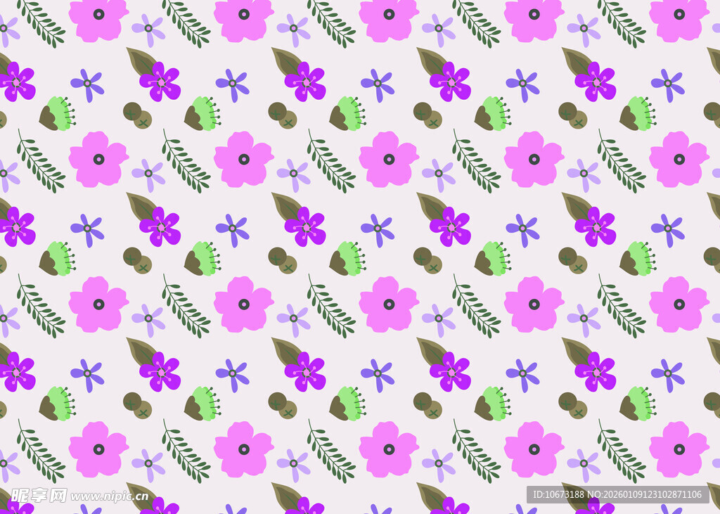 粉色花卉图案背景纹理