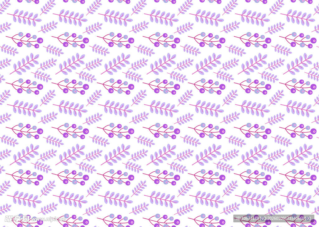 紫色花卉图案背景纹理