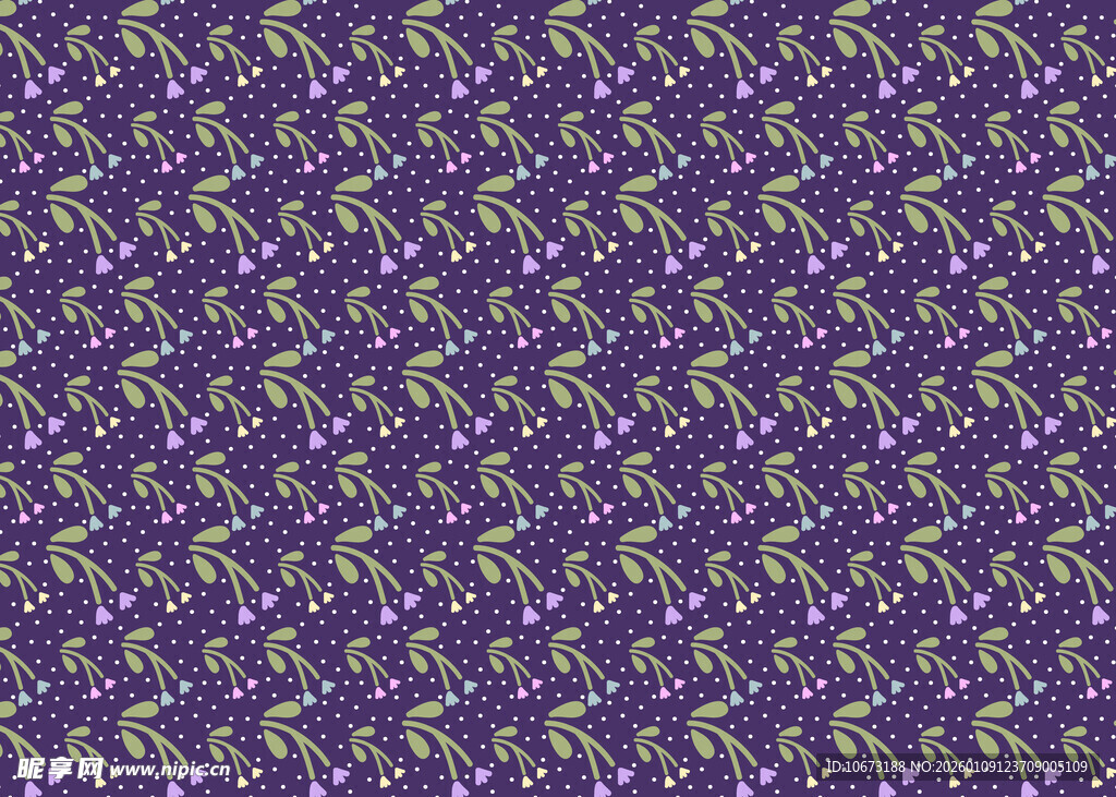 紫色花卉图案纹理背景