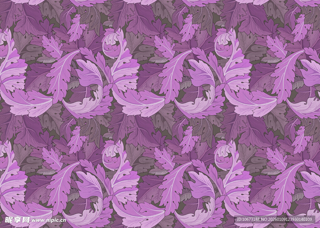 紫色花卉图案纹理背景