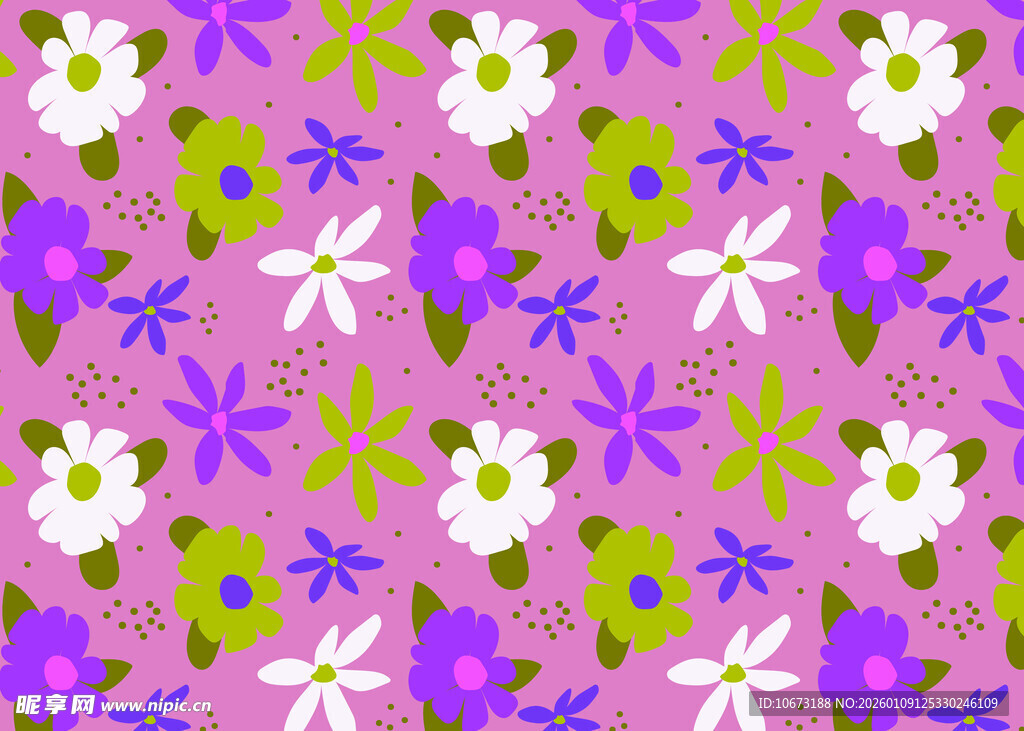 粉色花卉图案背景纹理