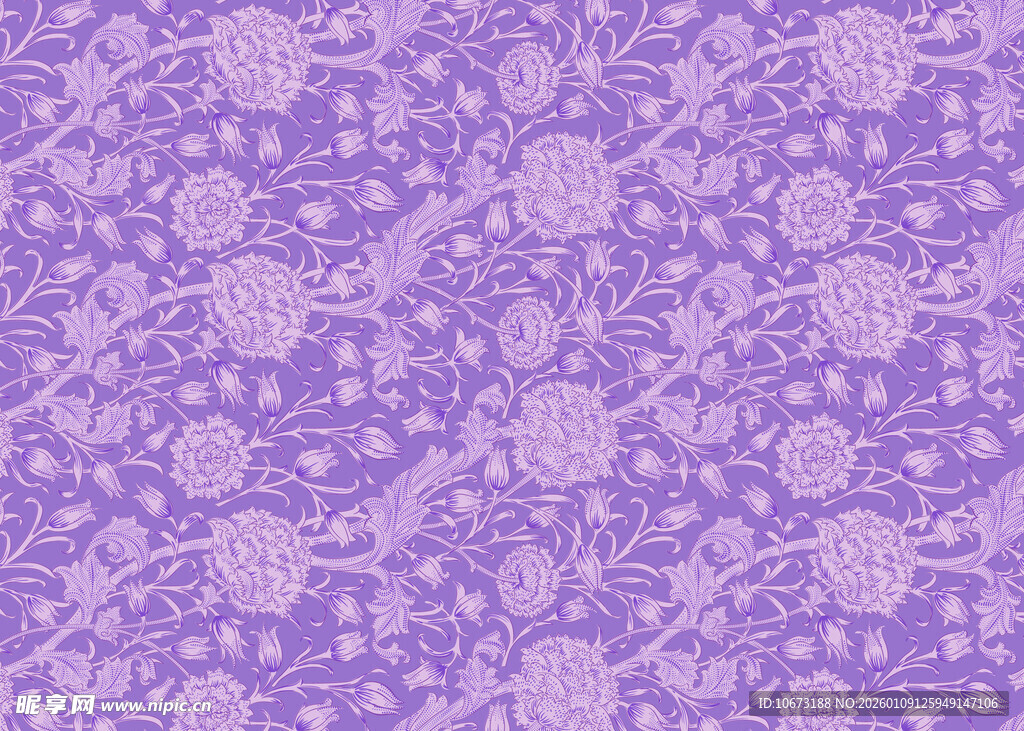 紫色花卉图案纹理背景